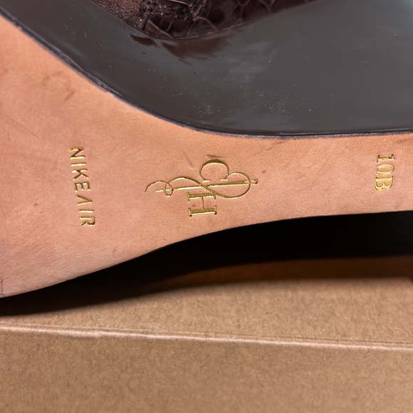 Cole Haan Brown Suede Wedges Booties 10B - Picture 5 of 6